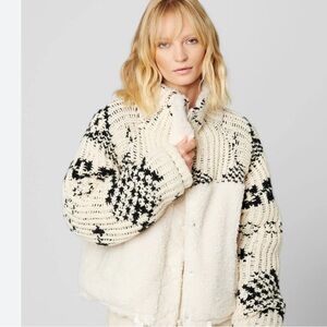 Blank NYC Luxury Sherpa Sweater Jacket